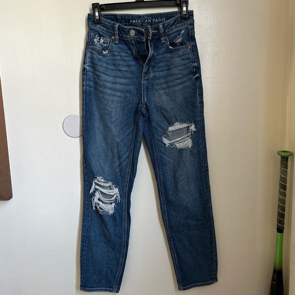 American eagle size 0 regular mom jeans 🫧 - Picture 1 of 3